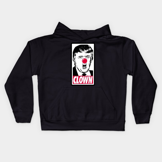 Trump Clown Kids Hoodie by mockfu